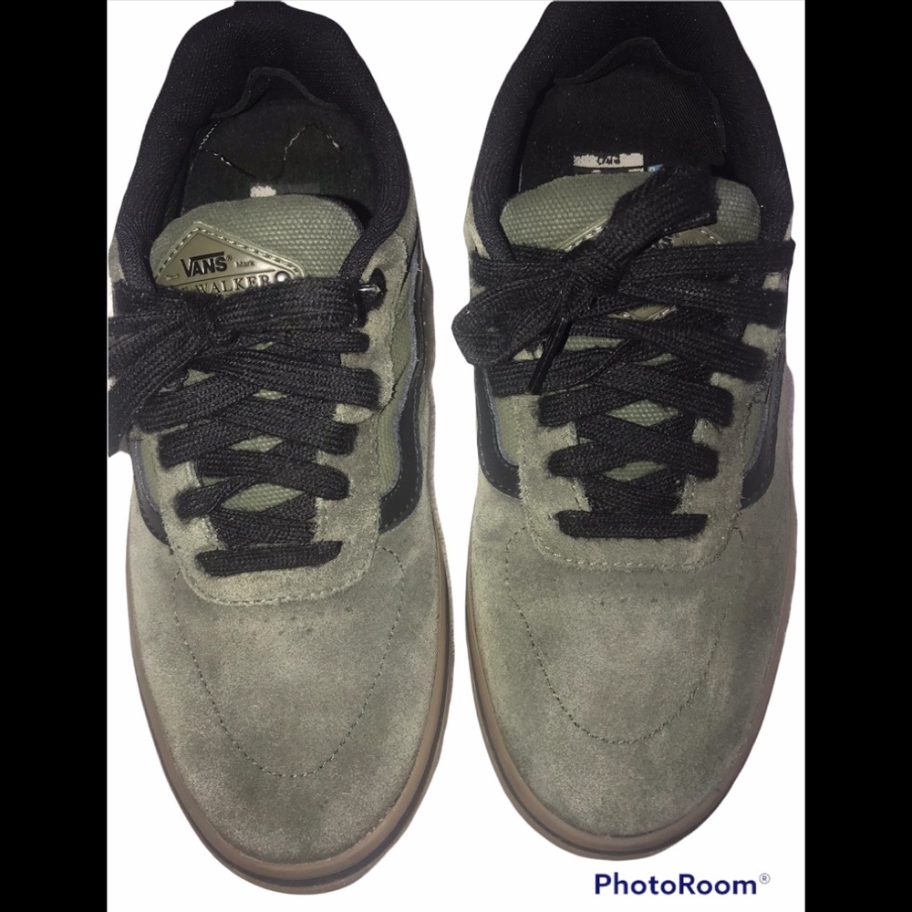 Vans Klye Walker Green Suede Pro Skater Shoes/Sneakers size US 8 men’s 9.5 Women